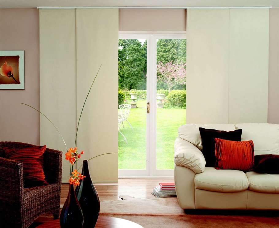 Японские шторы в интерьере Минимализм