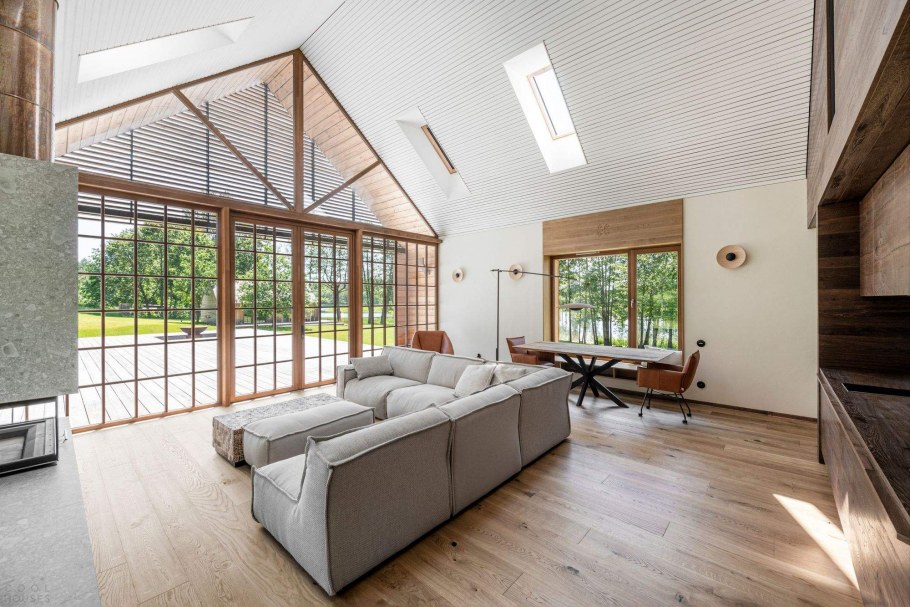 Барнхаус проекты одноэтажных домов с лофтом