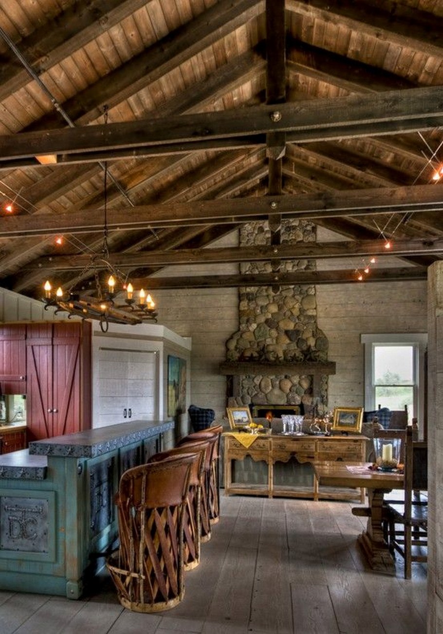 Барнхаус интерьер спальни