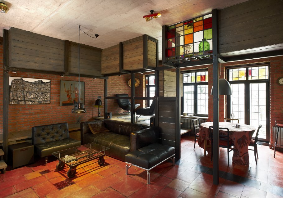 Стиль лофт в интерьере загородного дома