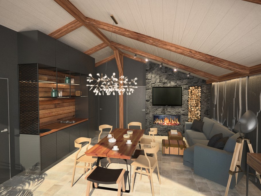 Амбарный дом лофт