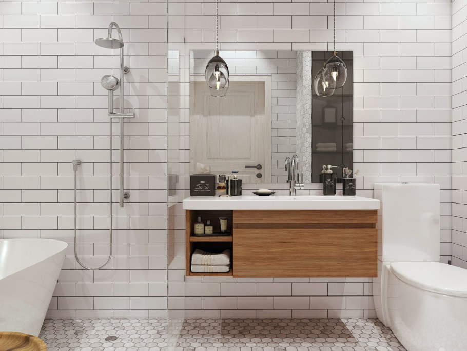 Ванная в скандинавском стиле