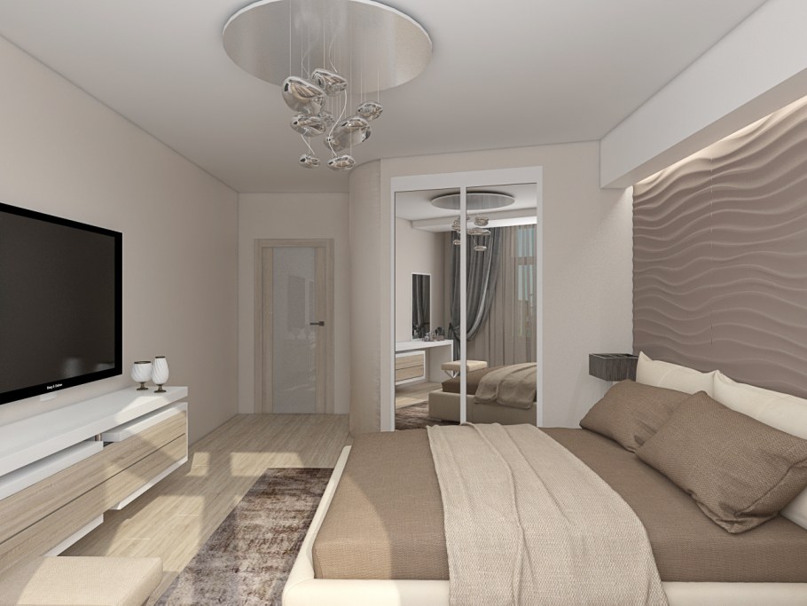 Светлый интерьер гостиной