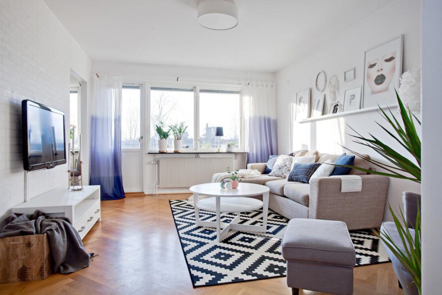 Гостинняв светлых тонах