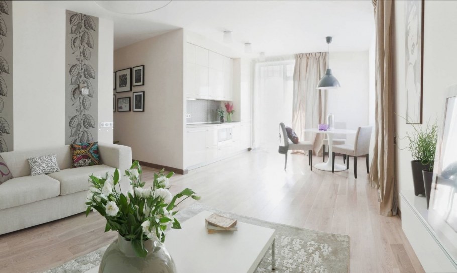 Квартира в светлых тонах