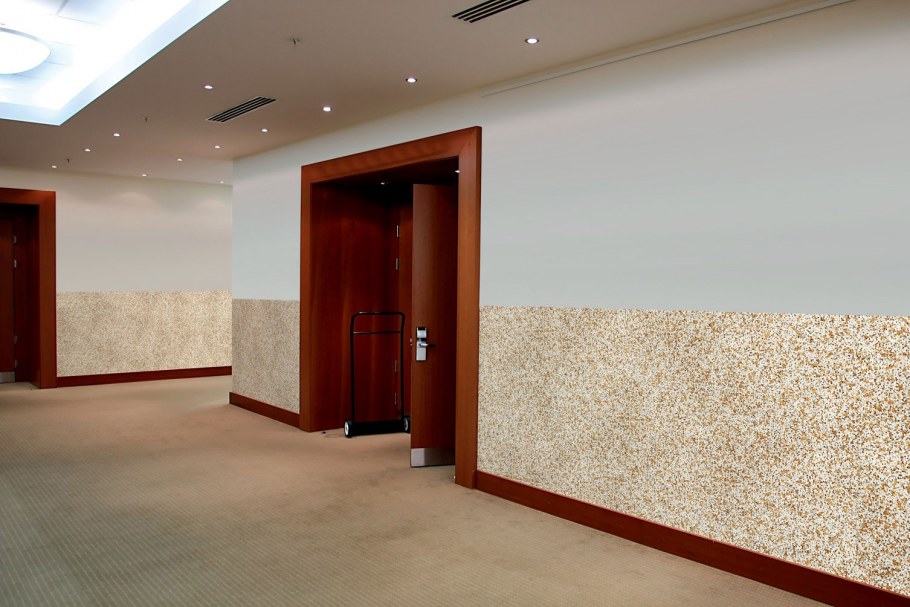 Флоковая штукатурка в интерьере