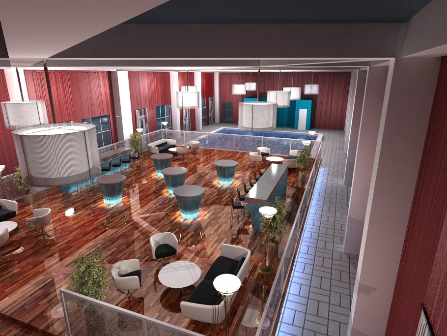 Стильный интерьер клуба