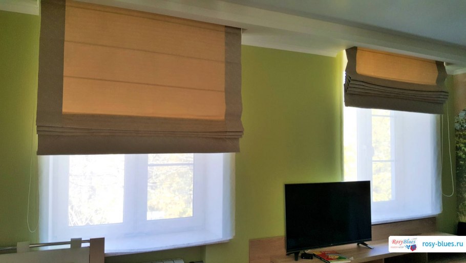 Римские шторы в нишах