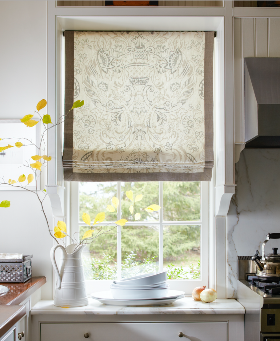 Римская штора кофейная