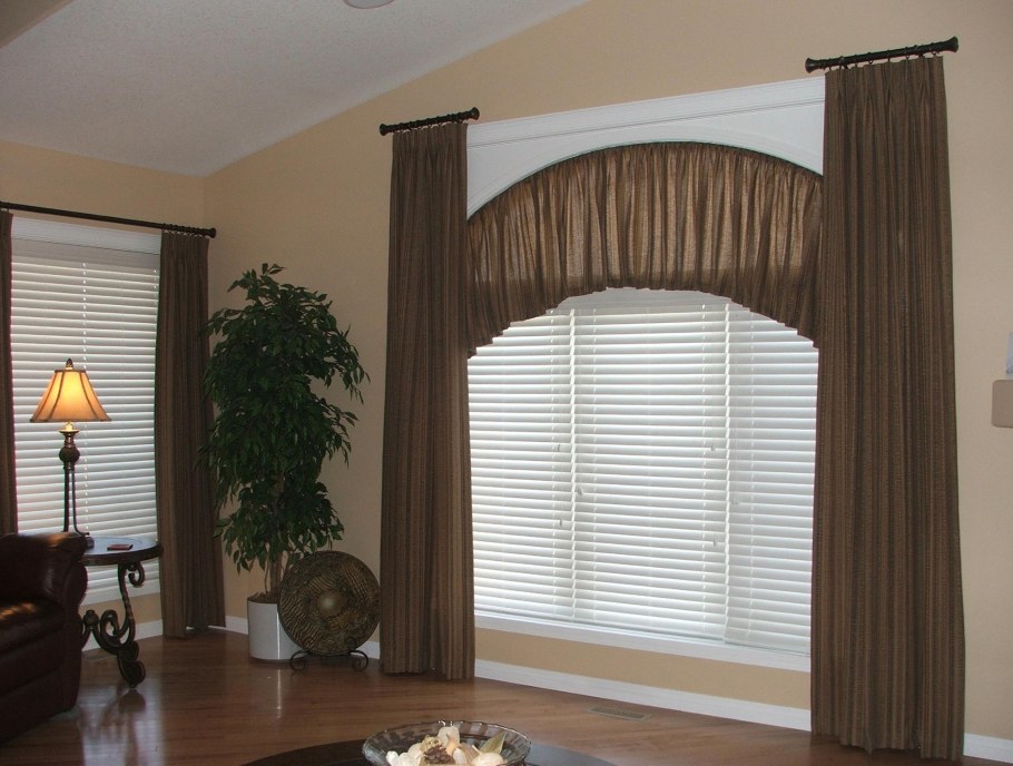 Шторы на арочный проем