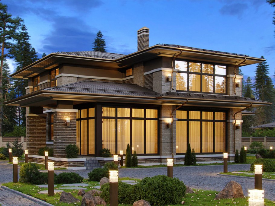 Фрэнк Ллойд Райт дома прерий