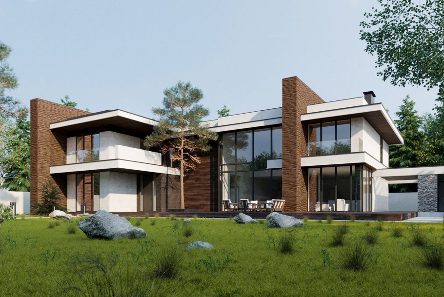 Дом в стиле Райта от Yunakov Architecture Design