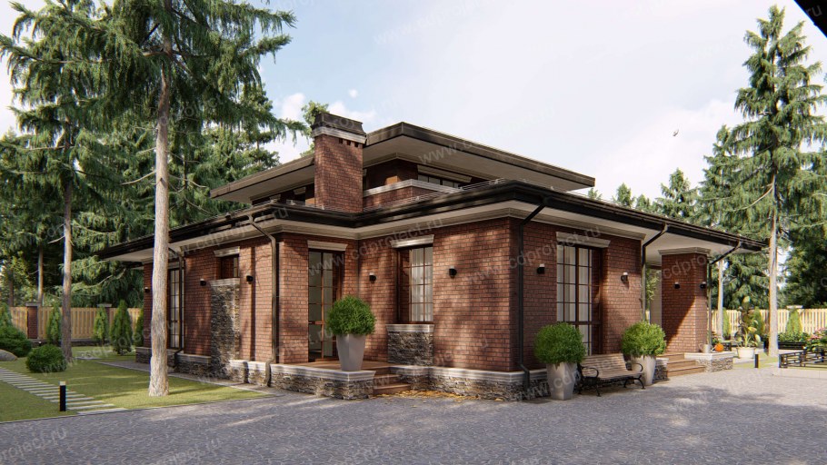 Дом в стиле Райта от Yunakov Architecture Design