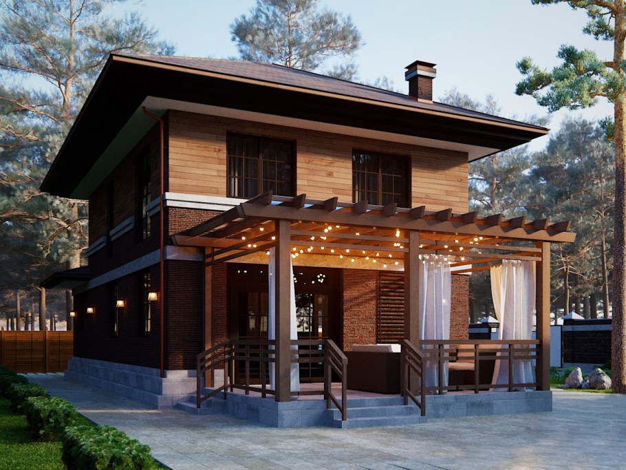 Дом в стиле Райта 200-250 кв.м