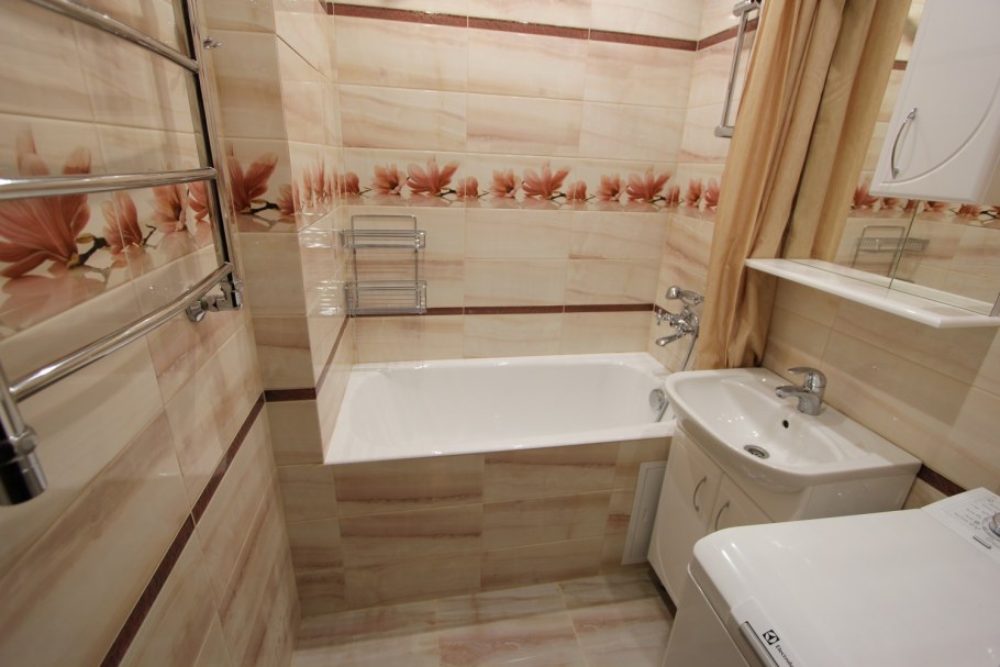 Плитка в стандартную ванную комнату