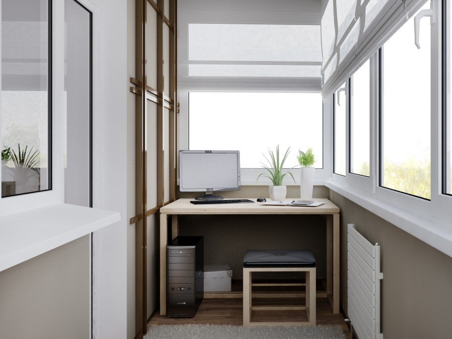 Лоджия в неоклассическом стиле