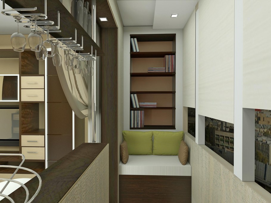 Гардеробная из балкона