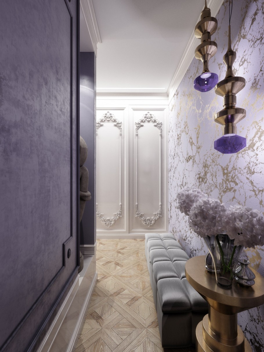 Лиловая прихожая