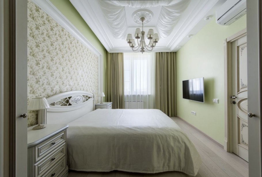 Интерьер спальни 18 кв.м