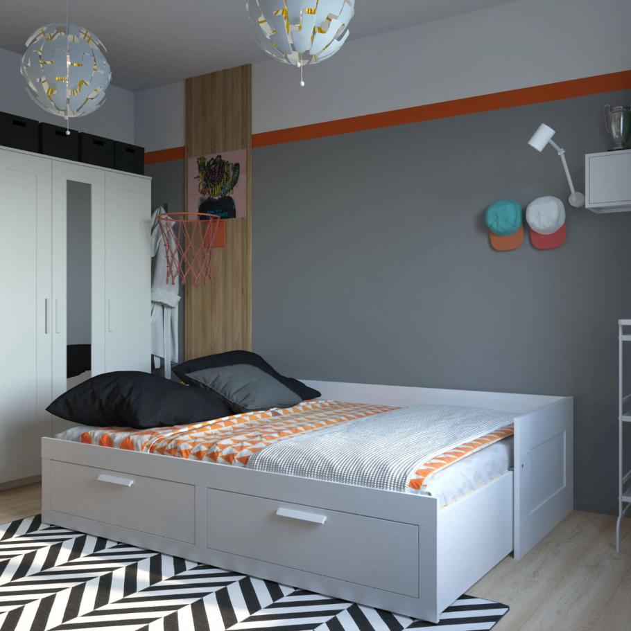 Brimnes БРИМНЭС шкаф платяной 3-дверный117x190 см 9 999 ₽