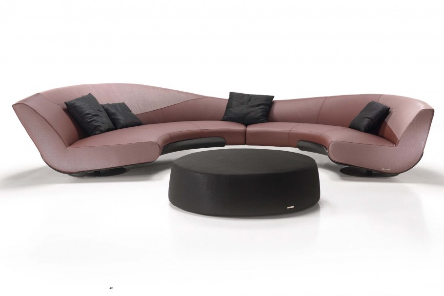 Современный полукруглый диван