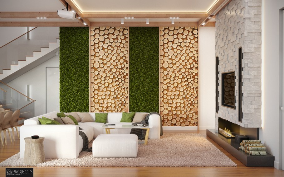 Дизайн интерьера экостиль Скандинавский