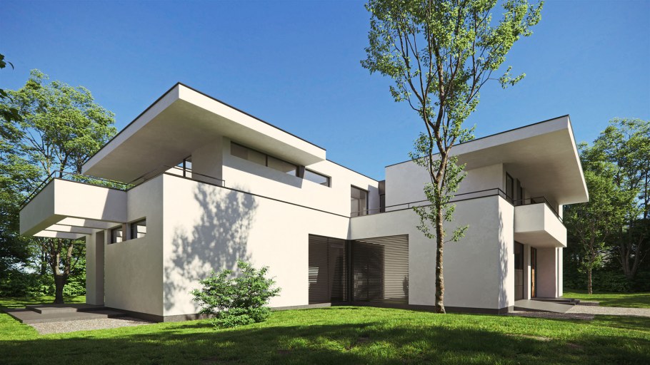 Дом с плоской крышей zx120