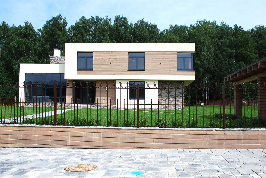 ЦСП дом с плоской крышей