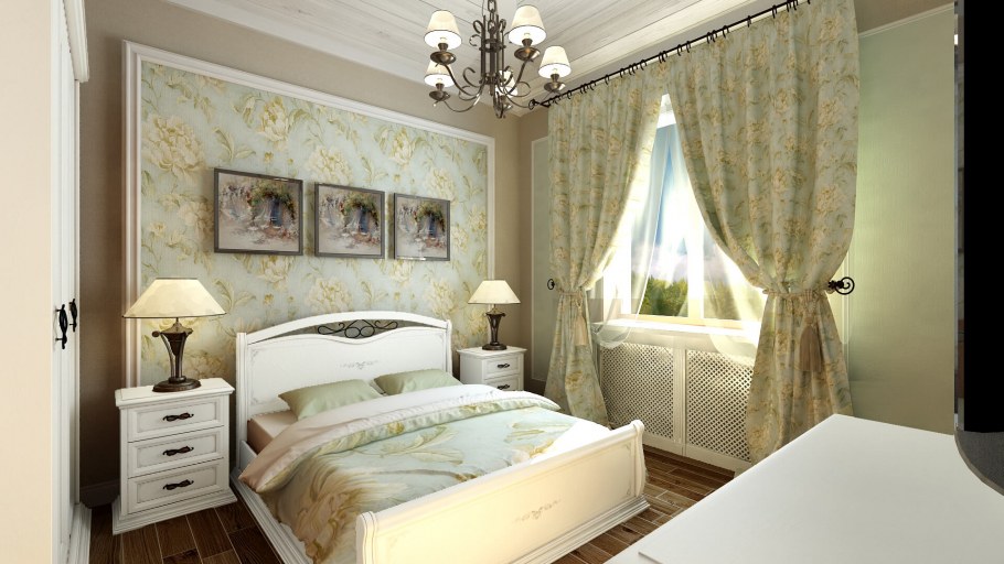 Маленькая спальня в английском стиле
