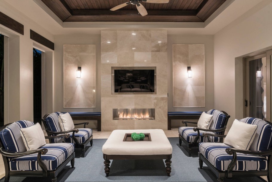 Интерьеры домов из клееного бруса