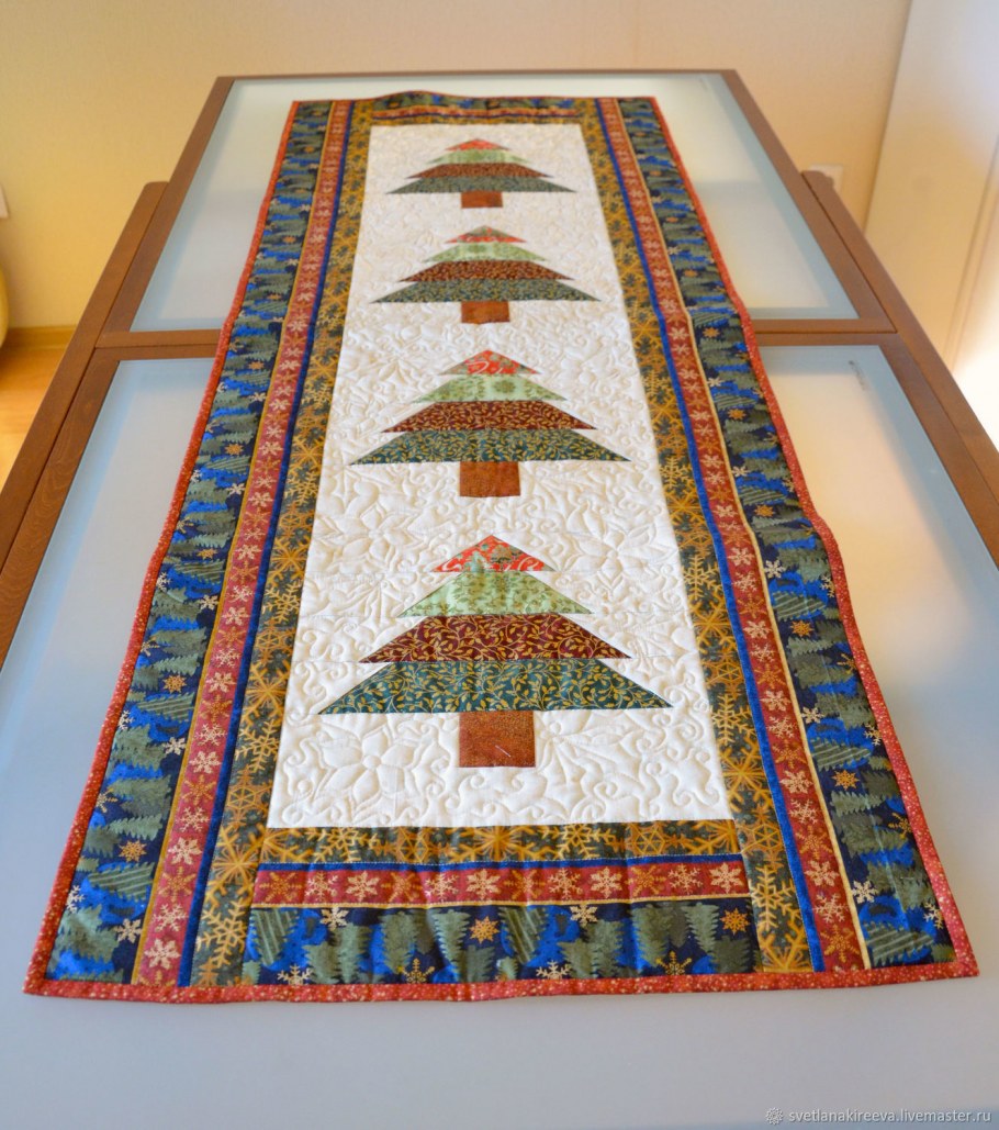 Новогодняя дорожка пэчворк