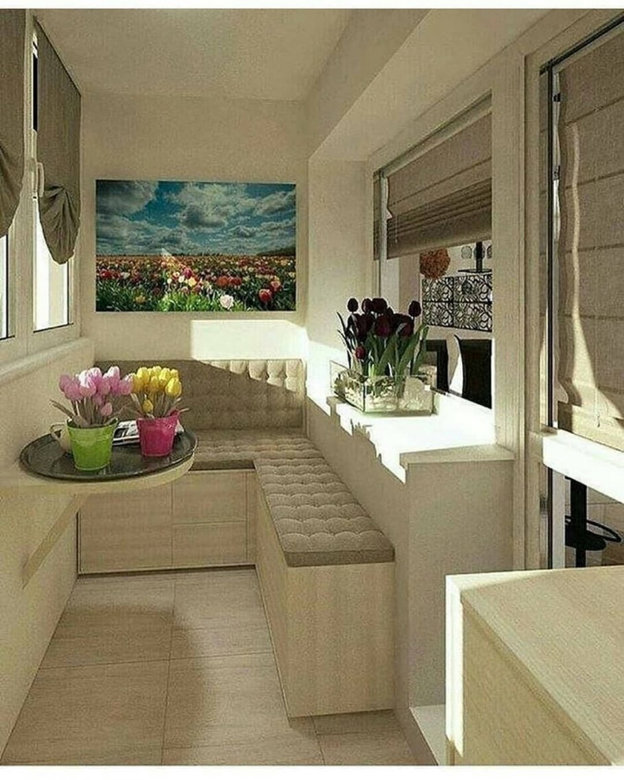 Дизайнерская отделка балкона