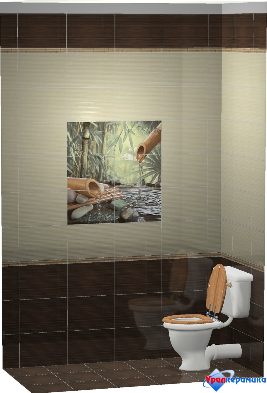 Бамбук Алма керамика плитка