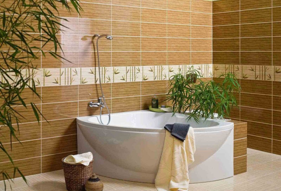 Плитка в ванную бамбук