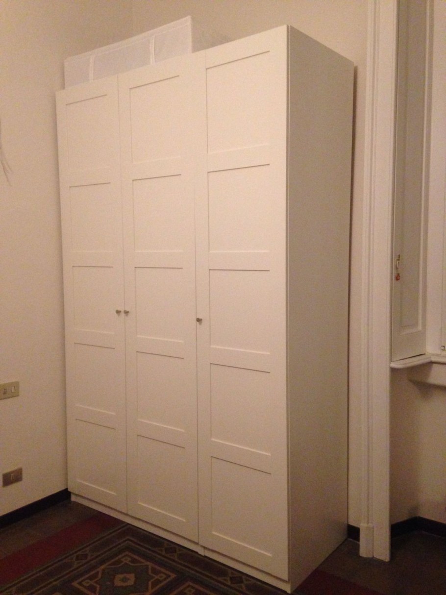 ПАКС гардероб, белый, БЕРГСБУ белый, 150x60x236