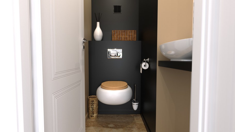 Подвесной унитаз со шкафом