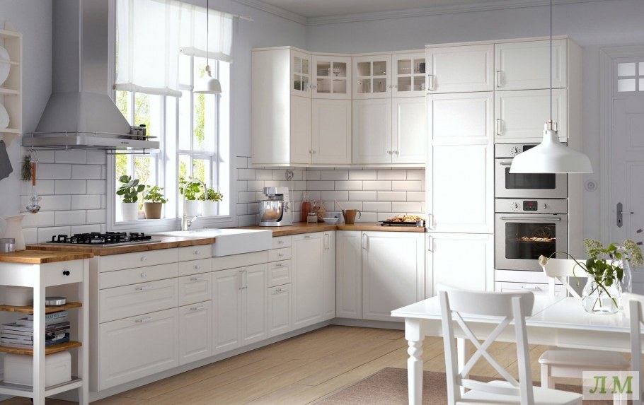 Кухня икеа Будбин белая