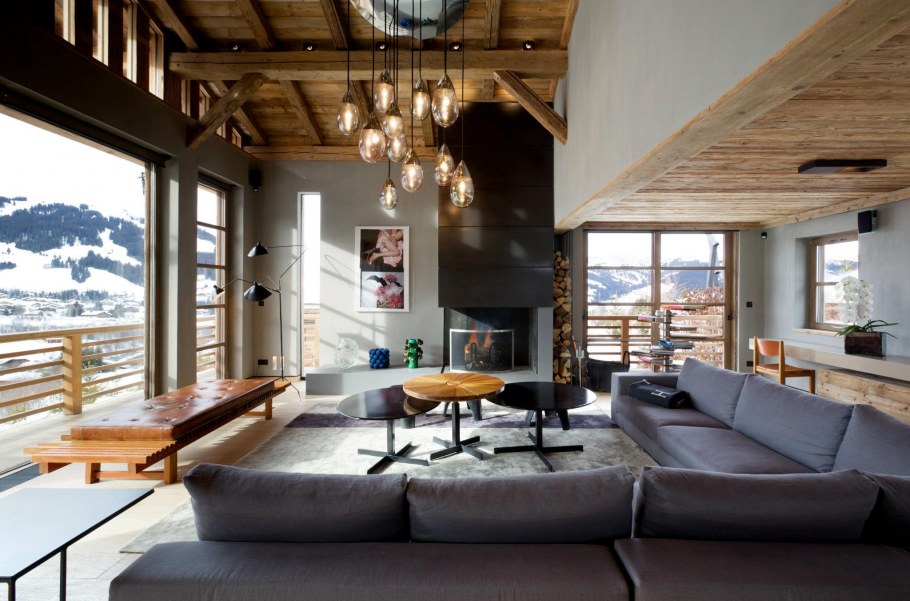 Современное Шале интерьер