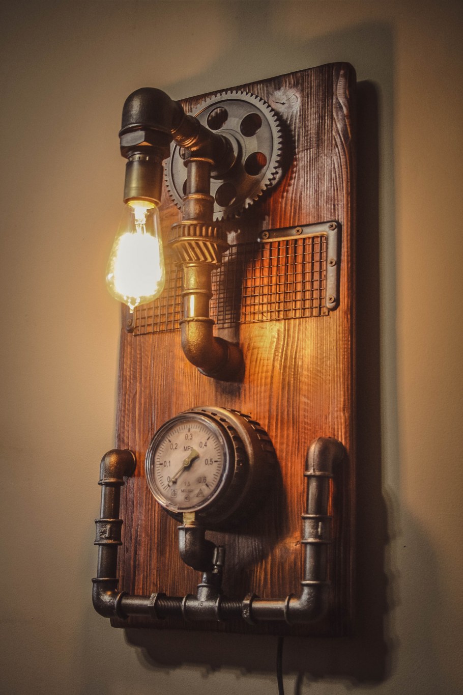 Настенный бра Loft стимпанк