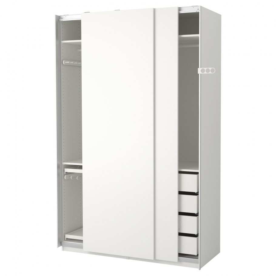 Гардероб, белый/Хасвик белый150x66x236 см