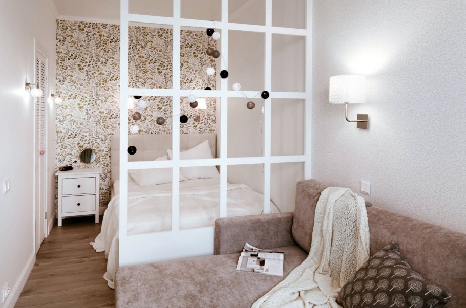 Стеллаж для зонирования комнаты