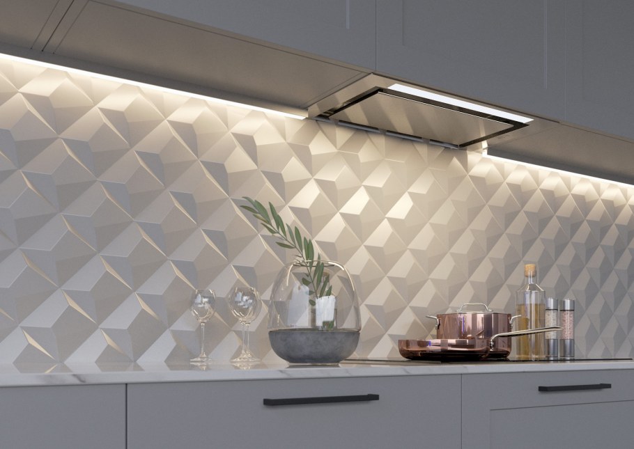 Объемная плитка на фартук