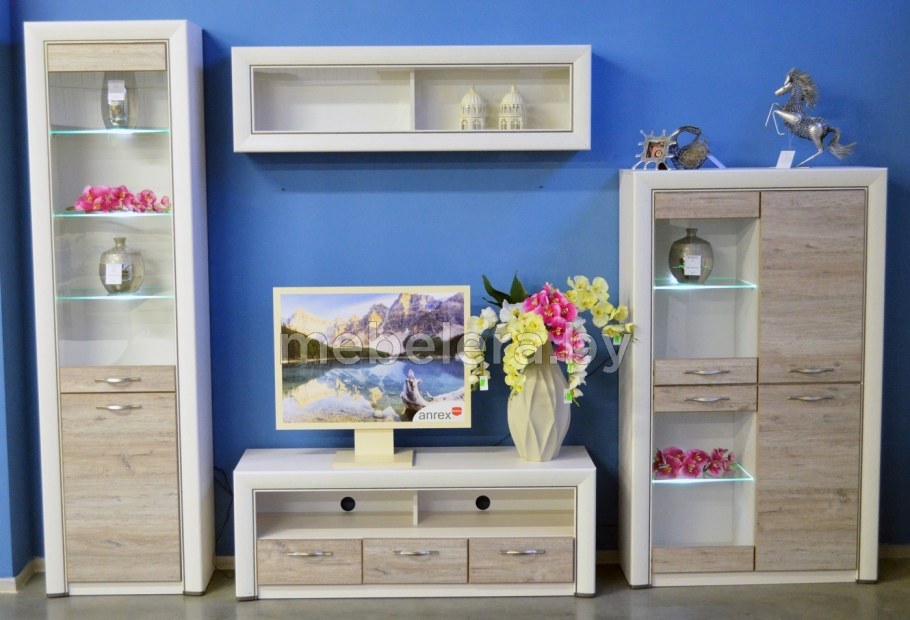 Шкаф с витриной 1v1d1s Монако