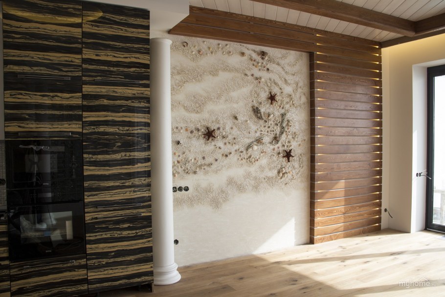 Рельефная штукатурка в интерьере