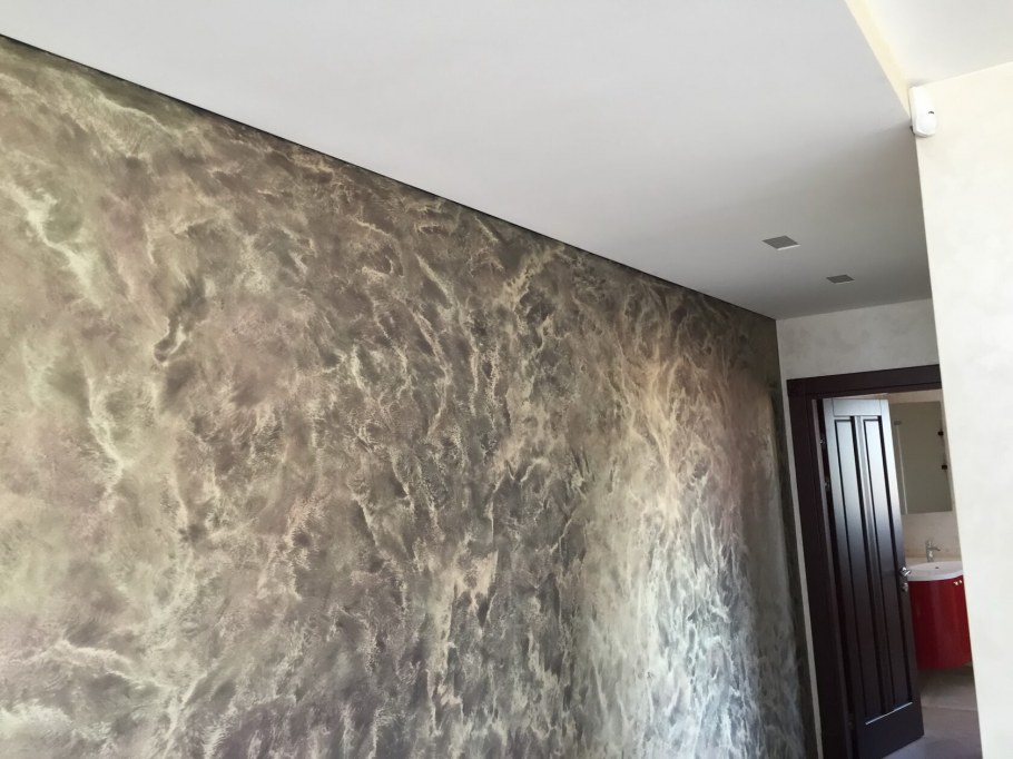 Штукатурка травертин полированный