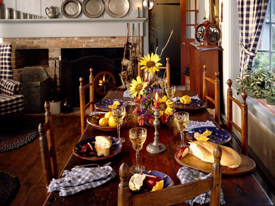 Сервировка стола в стиле осень