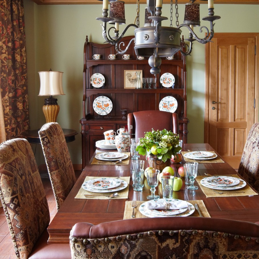 Интерьер кухни в русском стиле