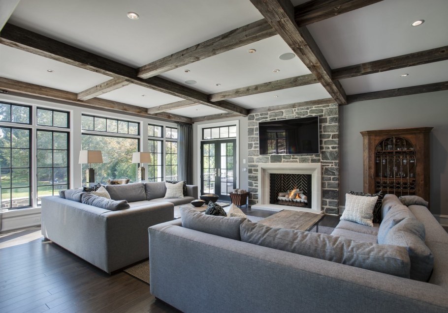 Гостиная в шоколадных тонах