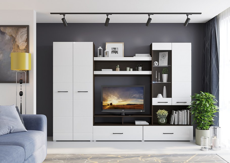 Гостиная венге Ненси 1 глянец