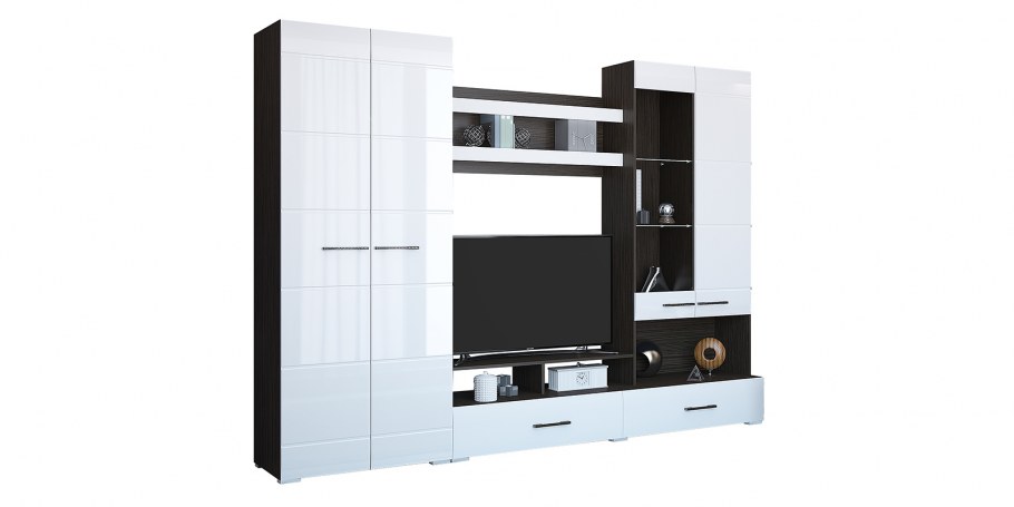 Стенка Римини венге белый